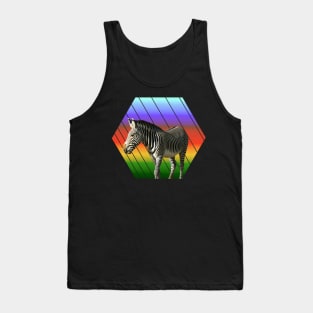 Zebra - Hexagram - Kenya / Africa Tank Top